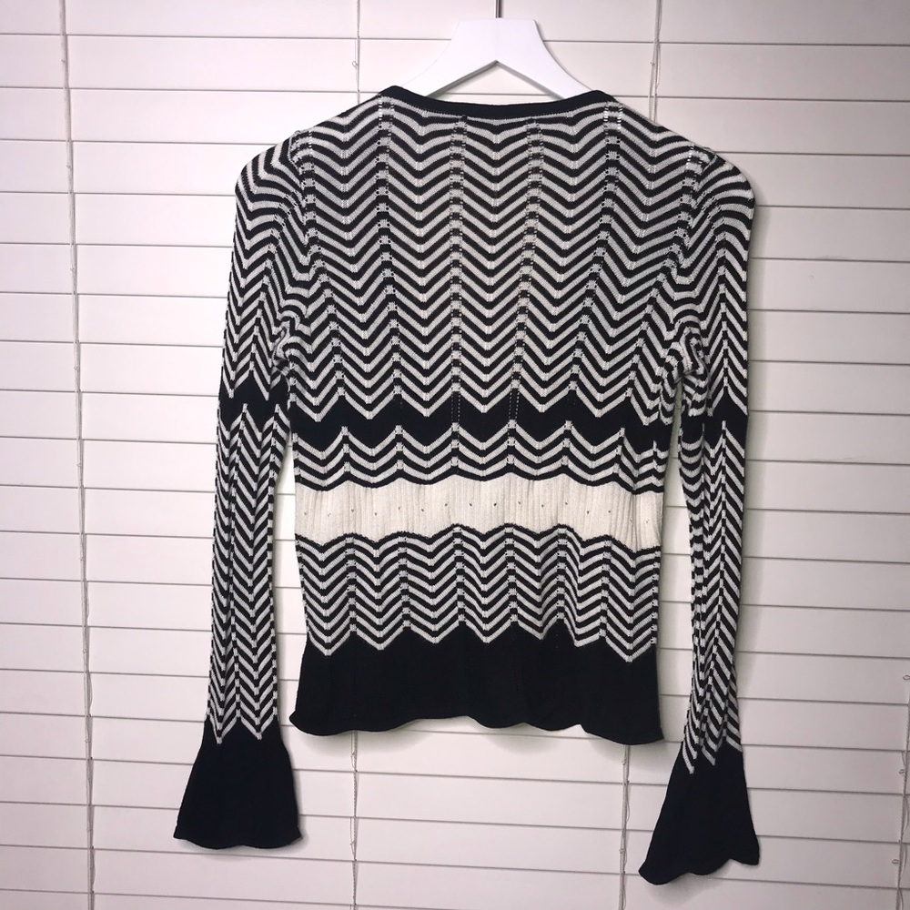 Whbm Zigzag Button Front Cardigan - image 2